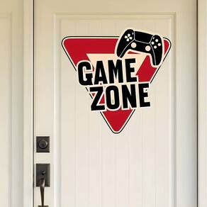 Adesivo Para Porta Game Zone