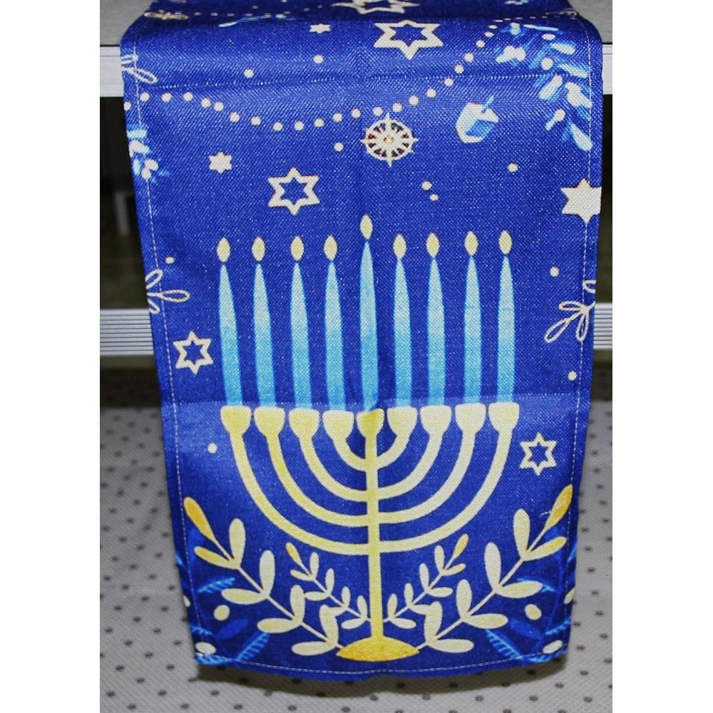 Caminho De Mesa Decoração Estrela Davi Judaico Hebraico 4