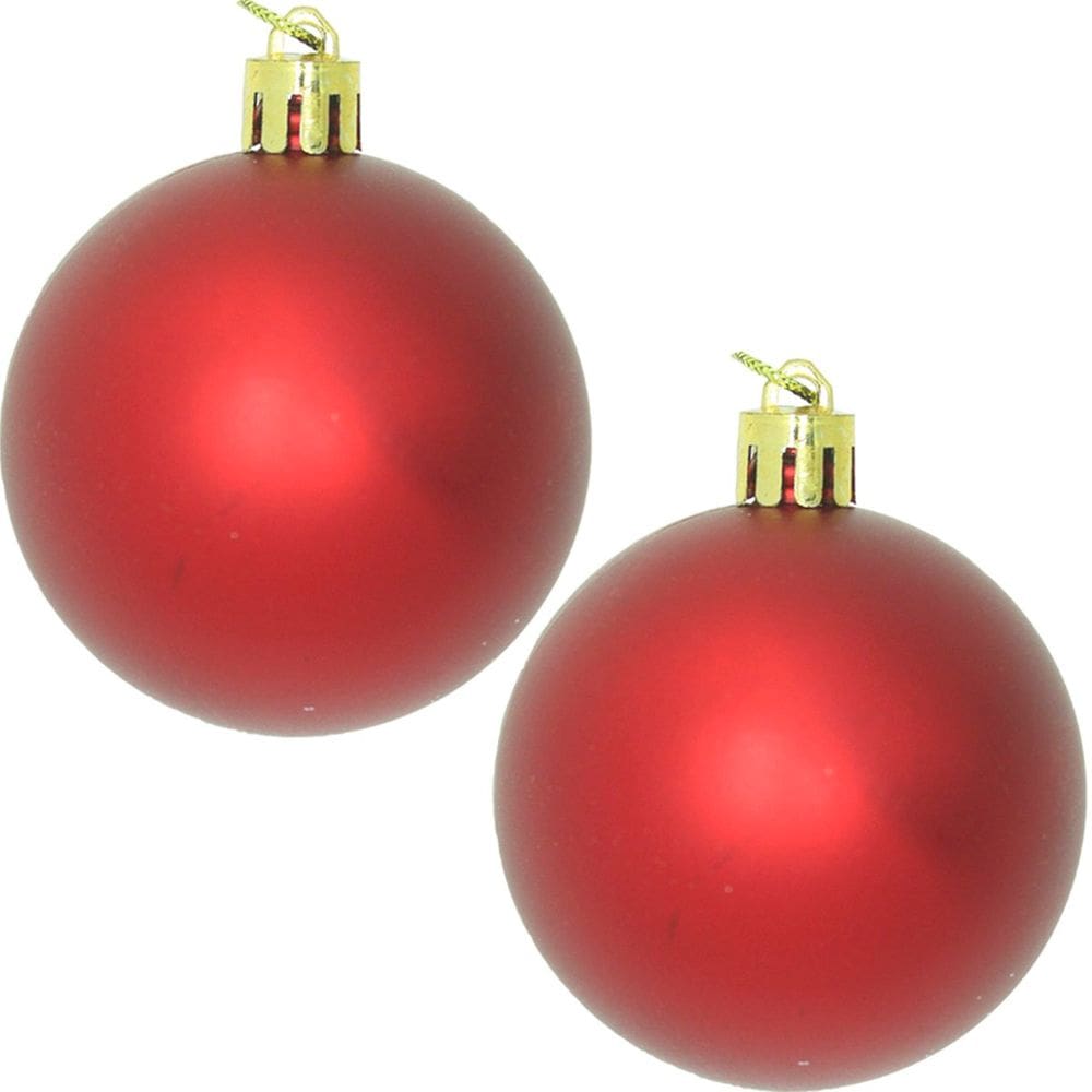 Kit 30 Bolas Vermelha Decoração Natal Árvore De Natal 55mm