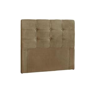 Cabeceira Cama Box Estofada Solteiro Solteiro Clean Plus Suede Marrom Taupe - Simbal