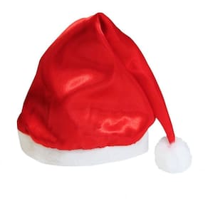 Kit 10 Touca Natalina Gorro Noel Vermelho Branco 37 cm