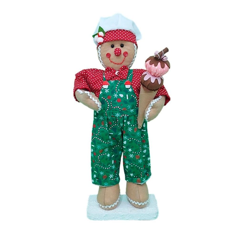 Boneco Natal Biscoito Natalino 50cm
