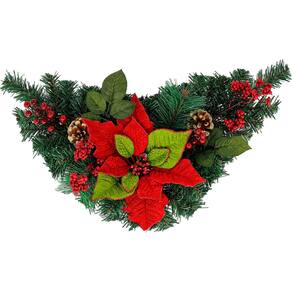 Kit 2 Guirlandas Natalina Festão Decorativo De Natal Pinha Natural 60cm