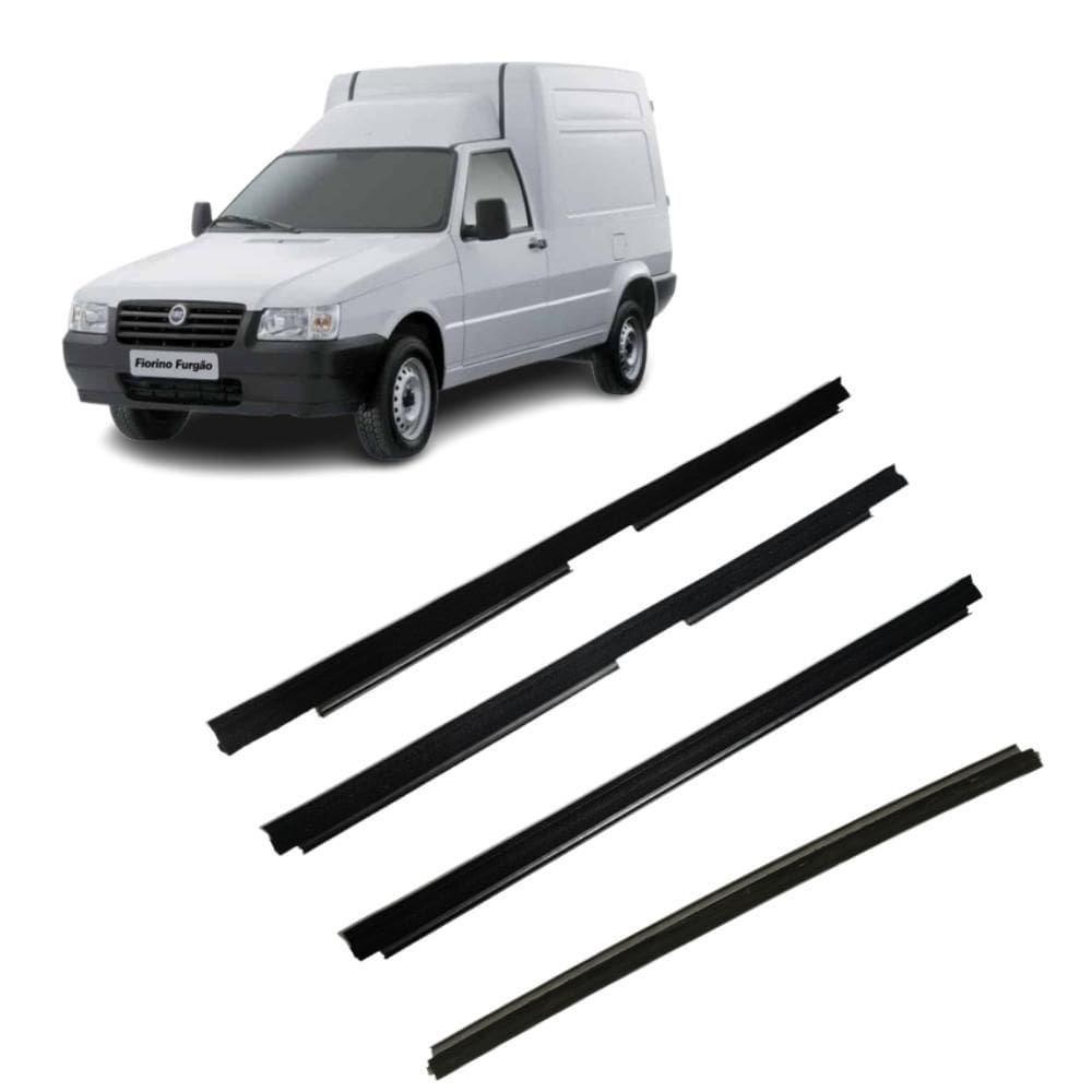 Jogo Kit Pestana Vidro Externa Interna Fiorino Uno Até 2013 - UN / 4 [F103]