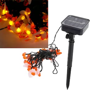 Grinalda Cordão Luzes Solar Decoração Jardim Abelhas 20 LEDs