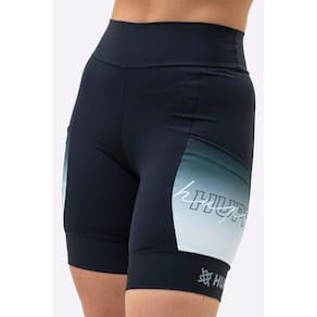 Bermuda Compressão Feminina HUPI Run Longa Colors Cinza