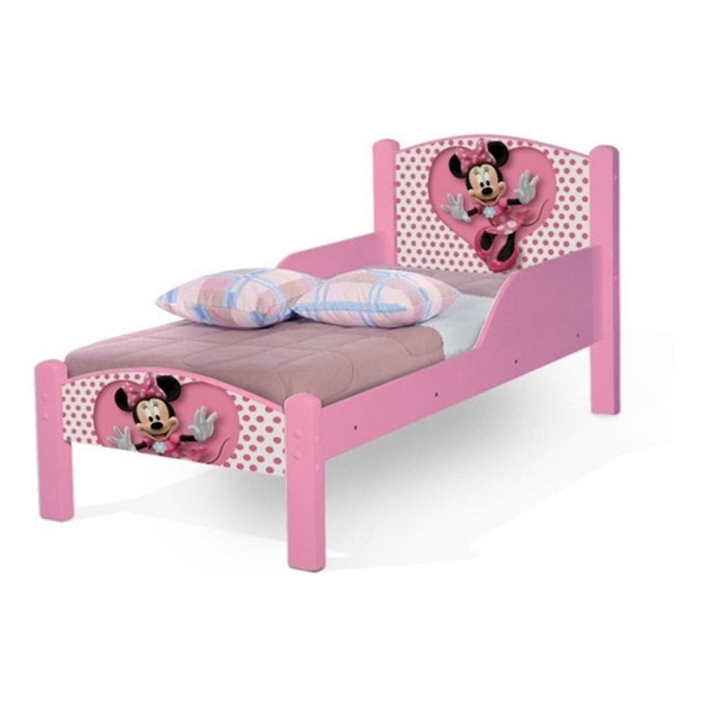 Mini Cama Infantil Da Minie Rosa - Cor Rosa