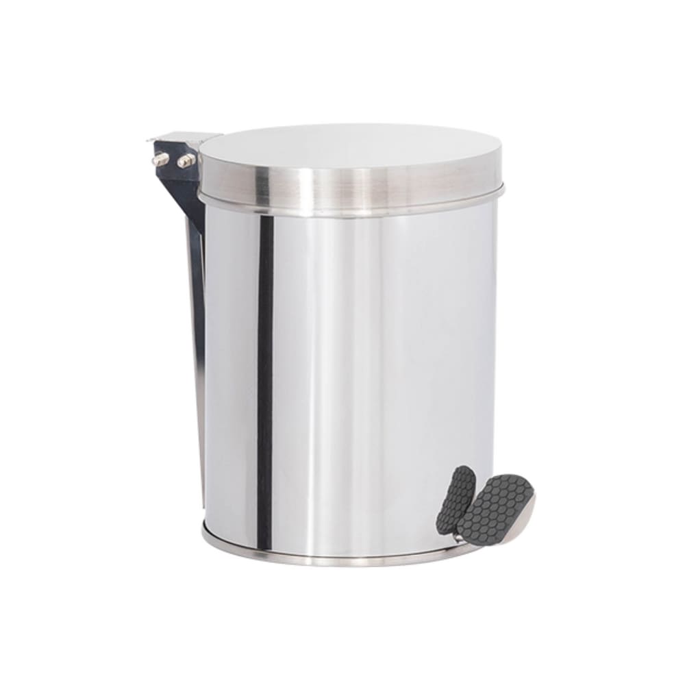 Lixeira em Aço Inox 05L Pedal Redonda