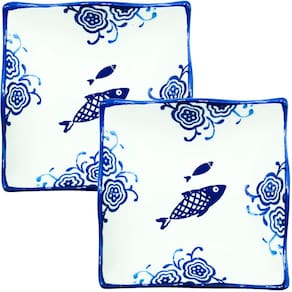 Kit 6 Tigela Sobremesa Bowl Peixe Praia Oceano Náutico 12cm