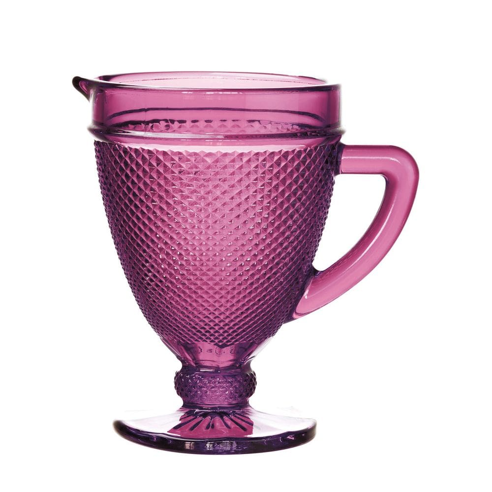 Jarra de Vidro Bico de Jaca Lilás 1L - Bon Gourmet