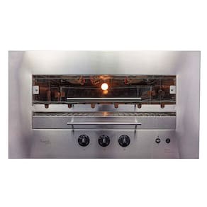 Churrasqueira a Gás Rotativa Embutir 48x77cm Aço Inox Roast Premium 06 Bivolt - Hope