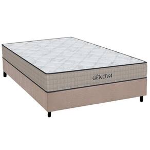 Cama Box Casal: Colchão Espuma Orthoflex D45 Genova + Base CRC Suede Clean(138x188)