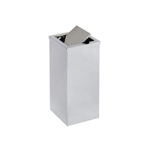 Lixeira em Aço Inox 30L Basculante Quadrada