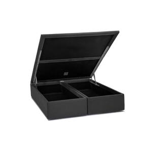 Cama Box Baú Universal Queen Suede Gray (158x198x35) - Ortobom