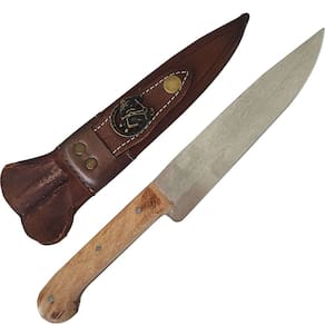 Faca Artesanal Carbono Paineira 7` Full Tang Afiada Cabo Gua