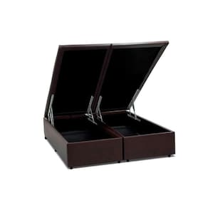 Cama Box Baú King Universal Courano Brown (193x203x35) - Costa Rica