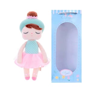 Boneca Infantil Metoo Angela Lai Ballet Verde de Pelúcia 40cm Para Todas as Idades