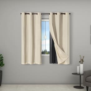Cortina 100% Blackout Tecido 2,70M X 1,60M Sala Porta Bege