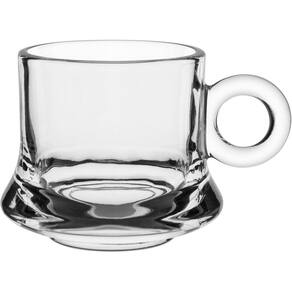 Xícara Vidro Transparente  6Pç