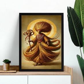 Quadro Decorativo Artístico Obaluaê 24X18Cm