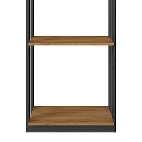 Guarda Roupa Modulado Closet Titan Preto Velluto/freijó - Pr Móveis Preto Velluto/ Freijó