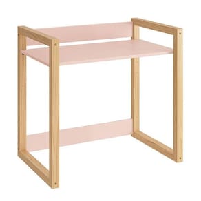 Mesa Infantil Zoe Rosa Fosco/madeira Natural - Reller Móveis Rosa Fosco/madeira Natural