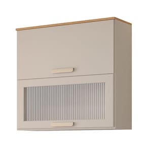 Armário Aéreo Bella 80cm 2 Portas Basculantes com Vidro - MGM