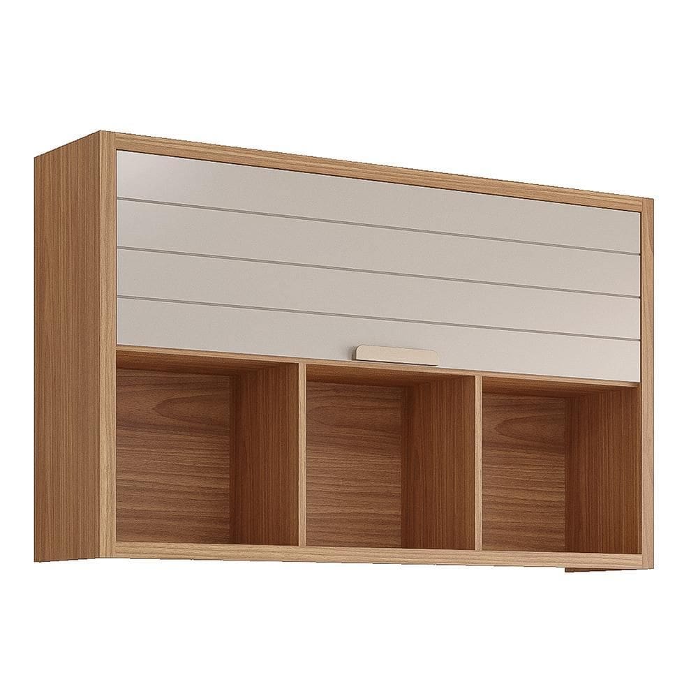 Armário Aéreo Eloise 120cm 1 Porta Basculante com Nichos - MGM