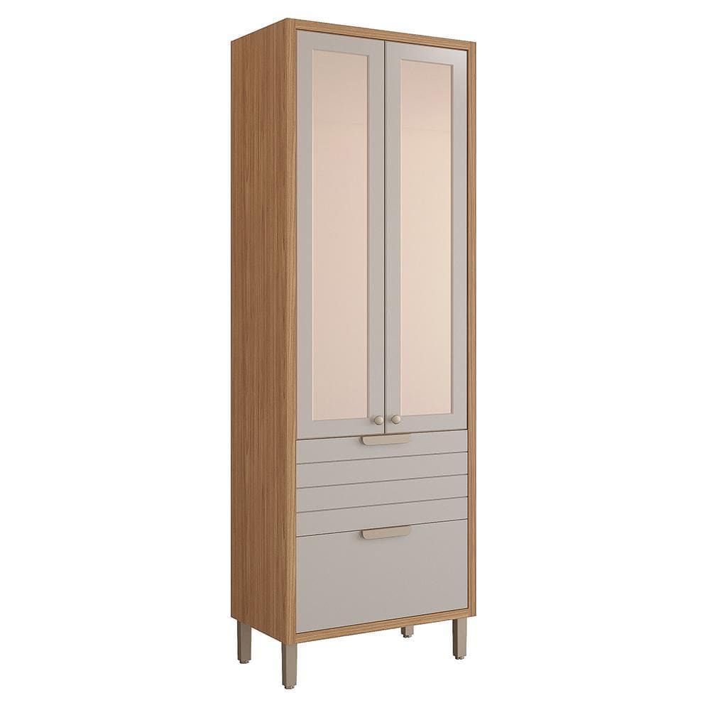 Cristaleira Eloise 70cm 3 Portas e 1 Gaveta - MGM