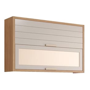 Armário Aéreo Eloise 120cm 2 Portas Basculantes com Vidro - MGM