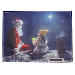 Jogo Americano Estampa Natalina Papai Noel 2 Peças