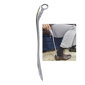 Calçadeira De Metal Longa Grossa Não Amassa Para Sapatos