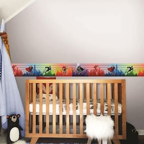 Faixa Decorativa Quarto Bebê Heróis 8M