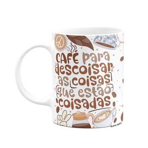 Caneca Divertida Vibes - Café para descoisar as coisas