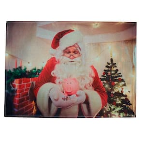 Jogo Americano Estampa Natalina Papai Noel 4 Peças
