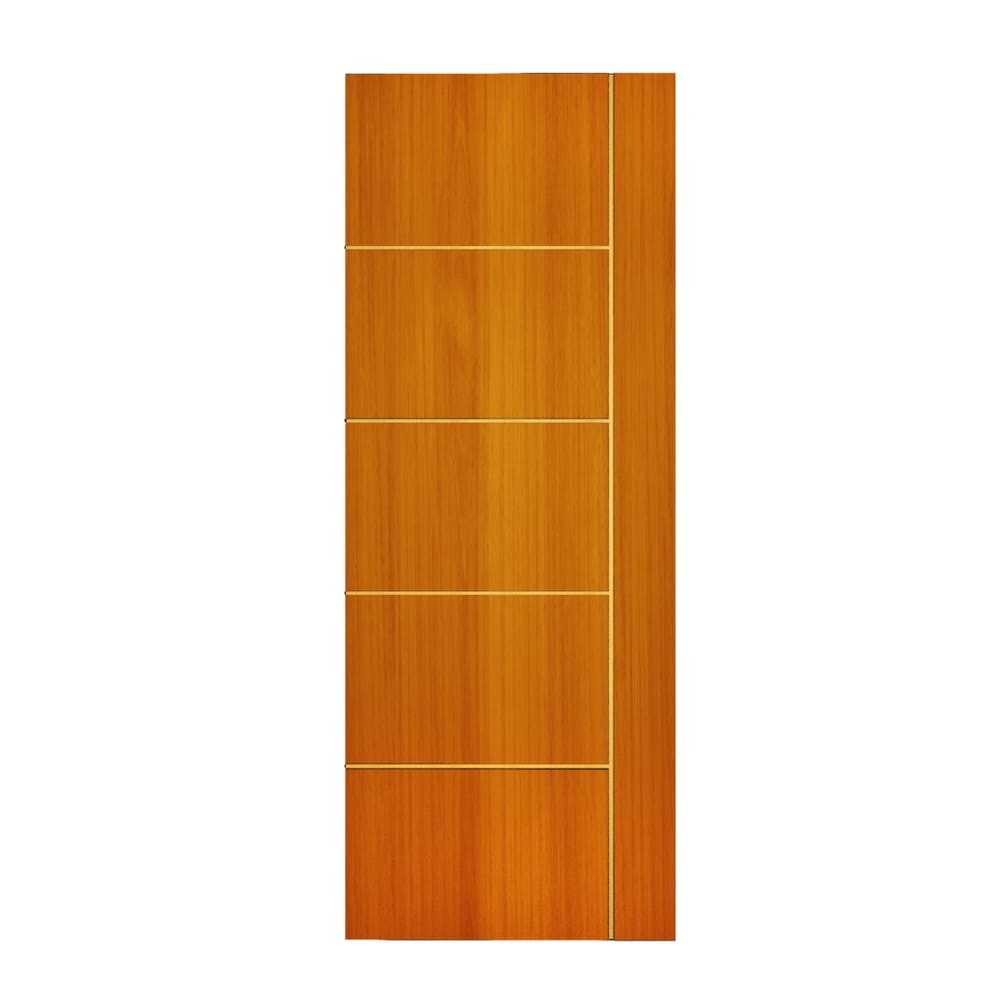 Porta Madeira Modelo Colmeia Frisada 4000 - 70x210 x 3,5 Jequitibá - Alamo -