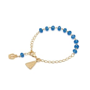 Pulseira Nossa Senhora Aparecida Cristal 6mm