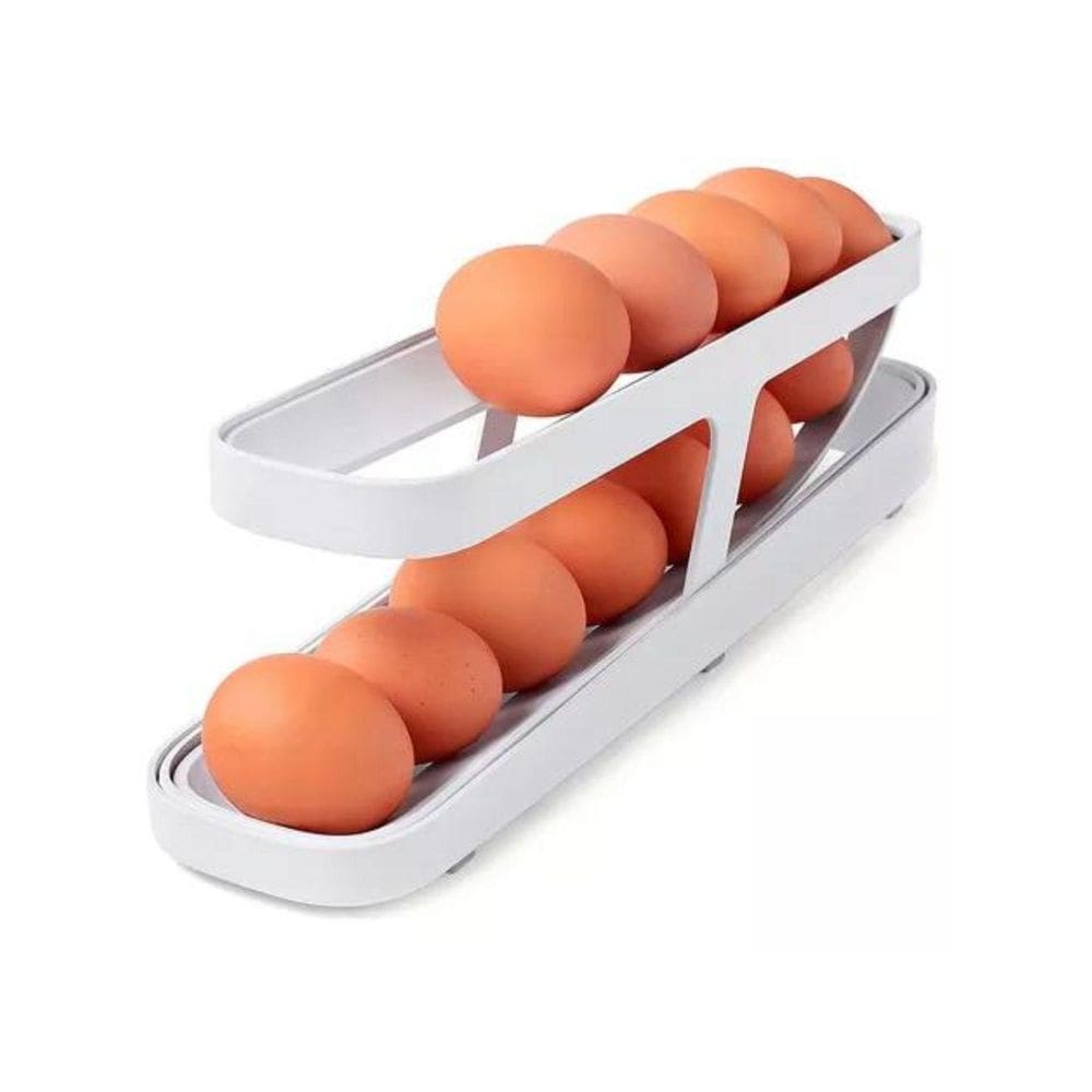 Porta Ovos Organizador Suporte Dispenser Geladeira 2 Andares