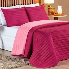 Jogo Queen Size Colcha Leslie 200 Fios Bordado Super Luxuoso