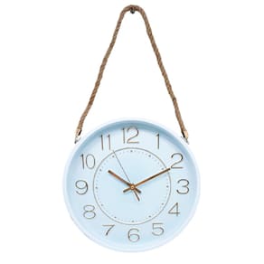 Relógio Parede Redondo Moderno Serrano Rose Gold White 30cm