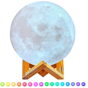 Abajur Lua Cheia 3D Umidificador Aromatizador Noites