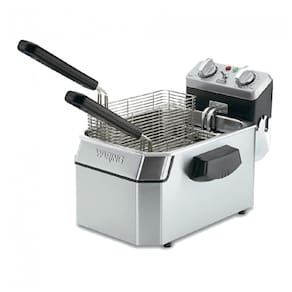 Fritadeira Elétrica Profissional em Aço Inoxidável, 1800W 110V, Waring WDF1000, Prata