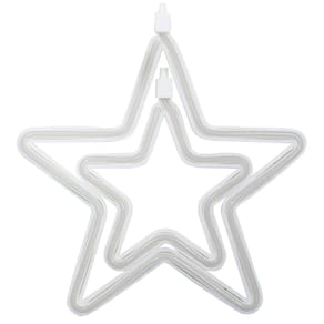 Decoração Varal Cordão Fio Luzes Colorida Estrela 220V 2,5m