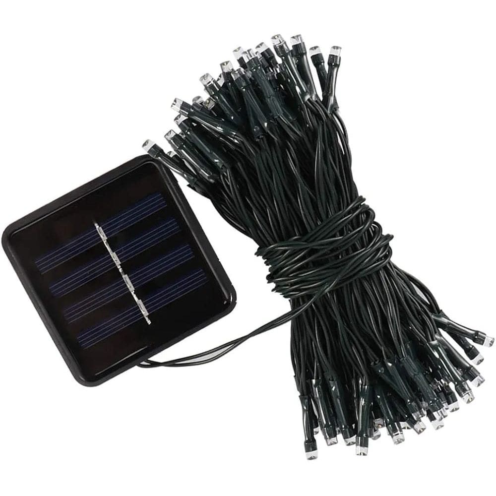 Pisca Cordão Lâmpadas Luzes Solar LEDs Amarela De Natal 10m
