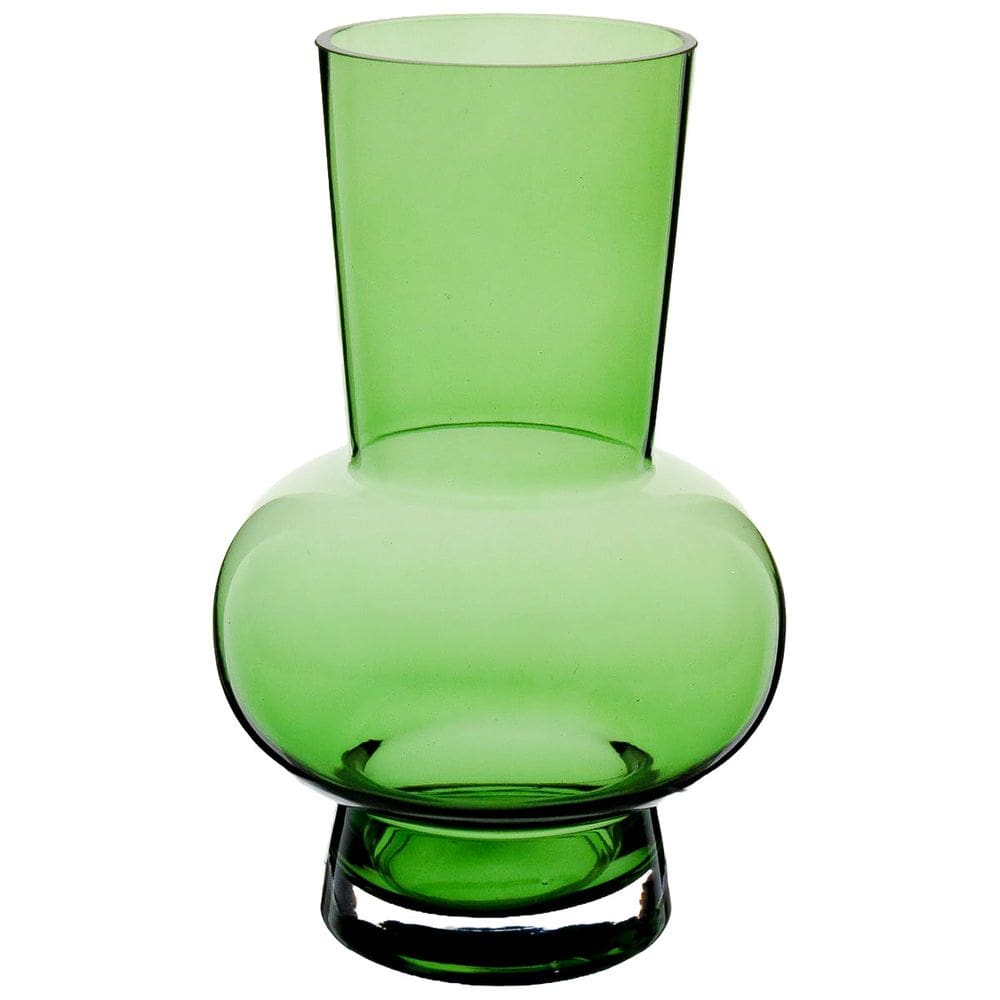 VASO DECORATIVO ENFEITE CASA VINTAGE HOME&CO VIDRO 27x17x17cm VERDE