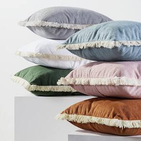 4 Almofadas Cheias Nature 45X45 Fibra Siliconada Caramelo