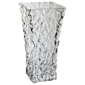 VASO DECORATIVO ENFEITE CASA RETANGULAR HOME&CO VIDRO 29x15x15cm TRANSPARENTE