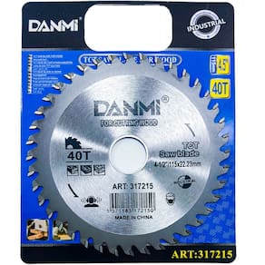 Lamina Disco De Corte Prata Circular Madeira 40 Dentes 115mm