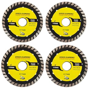 Kit 4 Disco Serra Circular Lâmina 110mm Concreto Mármore