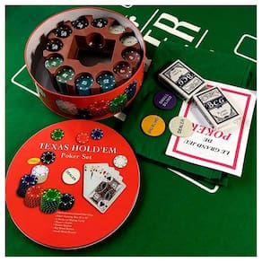Kit De Poker Completo 108 Cartas e 240 Fichas Com Toalha De Mesa